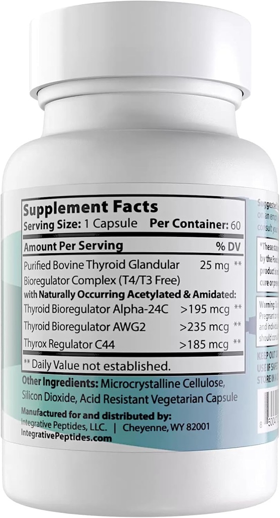 Allive Peptides ThyroPep Yourroid Support Supplement, 60 Capsules
