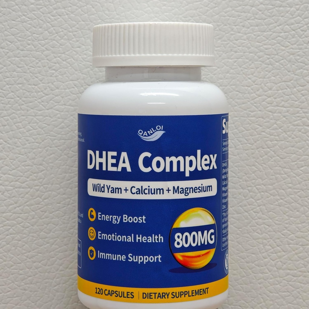 DHEA 200mg Supplement - Supports Energy, Metabolism, Immunity - 120 Capsules
