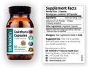 DR WAKDE'S Gokshura Capsules (Tribulus terrestris) - 60 Veg Caps |% 100 Pure, All- Natural Supplement | Vegan, Plant-Based, Supports Vitality and Urinary Health