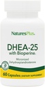 Natures Plus DHEA-25 with Bioperine - 60 Capsules - Gluten Free - 60 Hizmetler