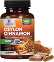 Βιολογική Ceylon Cinnamon Συμπλήρωμα 1800mg - Πιστοποιημένα Βιολογικά χάπια σκόνης Ceylon Cinnamon - Ενέργεια & Καρδιά Υποστήριξη για γυναίκες & άνδρες, Εμφιαλωμένο στις ΗΠΑ, Αντιοξειδωτικό, Χωρίς γλουτένη, Μη ΓΤΟ - 60 κάψουλες