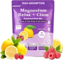Calm Magnezyum Toz, Doğal Calm Toz İçilir Cortisol İçilir Toz,L-Theanine,Magnesium Glycinate,Ksm-66 Ashwagandha Supplements for Anti-Stress Relaxation Sleep-20 Packet