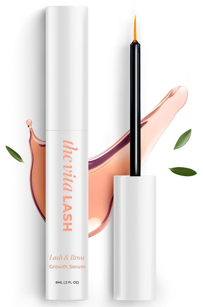 Eyelash & Brow Enhancing Serum | Advanced Lash Growth Serum for Fuller, Longer Eyelashes & Tier Brows | Vegan, Hydrating Lash Serum, 6 ml - 2 fl oz