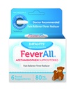 Titall Infant Acetaminophen Suppositories 6 Rectal Suppositories 80 mg Her Ağrı Reliever/Fever Ayarlar. Paraben Free, Hayır Yapay Renkler veya Diğer Öngörücüler. 636 Ay