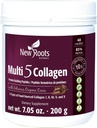 YENİ ROOTS HERBAL Multi 5 Coco Collagen Toz Supplement (Types I, II, III, V ve X) Hydrolyzed Collagen - Süt & Gluten Free - 12g per Service - Flavor, 7.05 ozzzz