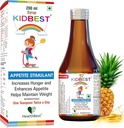 L-Lysine & B Vitaminleri Syrup ile 3-13 Yrs için Sağlık En İyi Kidbest Appetite Alert for Kids 3-13 Yrs with L-Lysine & B Vitamins Syrup, Helps Health Kilo Lig, Pineapple Flavor, Increases Hunger, Appetite Stimulant, 200 ml
