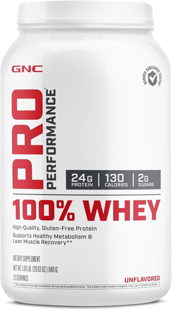 GNC Pro Performans% 100 Whey - Unflavored (25 Hizmet)