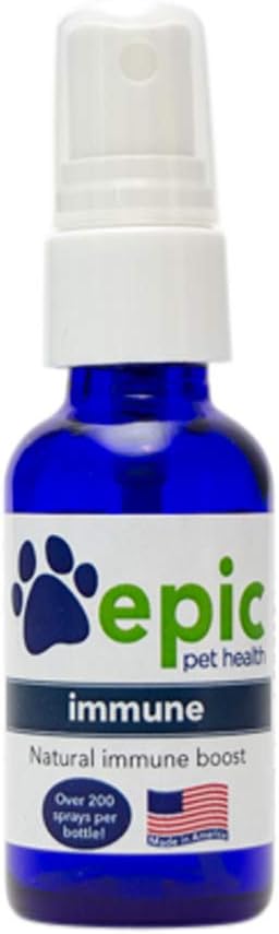 Immune - All Natural Electrolyte Supplement - Sağlıklı Immune System- Helps Relieve Allergies & Discomfort- Nutritional Multivitamin for Cats & Dogs (Spray 1 oz)