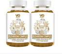 VITA GLOBE Mushroom Complex Gummies – 250mg with Reishi, Lion’s Mane, Chaga, Cordyceps & More | Daily Supplement for Immune Defense, Energy & Brain Function Support – 120 Count (Pack of 2)