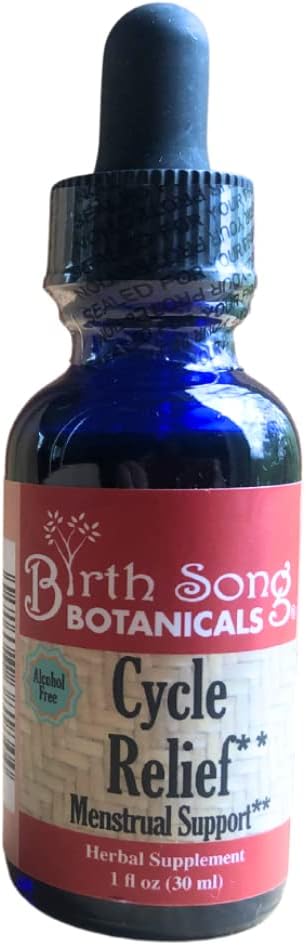 Doğum Song Botanicals Menstrual Cycle Support Tincture, Herbal Drops for Health Menstruation, Natural Menstrual Care Supplement for and Adults, Term Support 1oz.