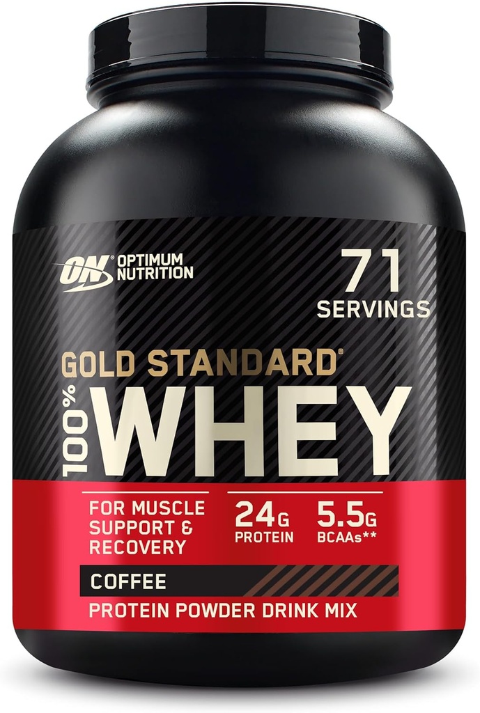 Optimum Beslenme Altın Standardı 100% Whey Protein Toz, Kahve, 5 Pound (Packating May Vary)