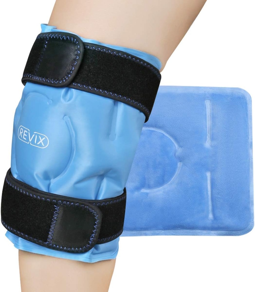 Diz Ağrısı Yardımı için IVIX Buz Paketi, Yaralanmalar için Reusable Gel Buz Hokeyi, Swelling, Diz Değiştirme Cerrahisi, Arthritis için Cold Compress Terapi, Meniscus Tear ve ACL Blue Blue