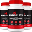 (3 Pack) Βιγκόρ Fix Ανδρικό συμπλήρωμα, VigorFix χάπια για άνδρες, Καθημερινή διατροφή για τη συνολική υγεία και ευεξία, Βιγκόρ Σταθερές κάψουλες υποστήριξης για την εμπιστοσύνη και την ενέργεια, Κριτικές (180 κάψουλες)