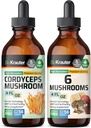 BIO KRAUTER Cordyceps Mushroom Βάμμα 4 Fl. Oz. & 6 Μανιτάρια Βάμμα 4 Fl. Oz.