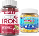 Demir Gummies 2 Pack + Çocuklar Omega 3 Gummies 2 Pack