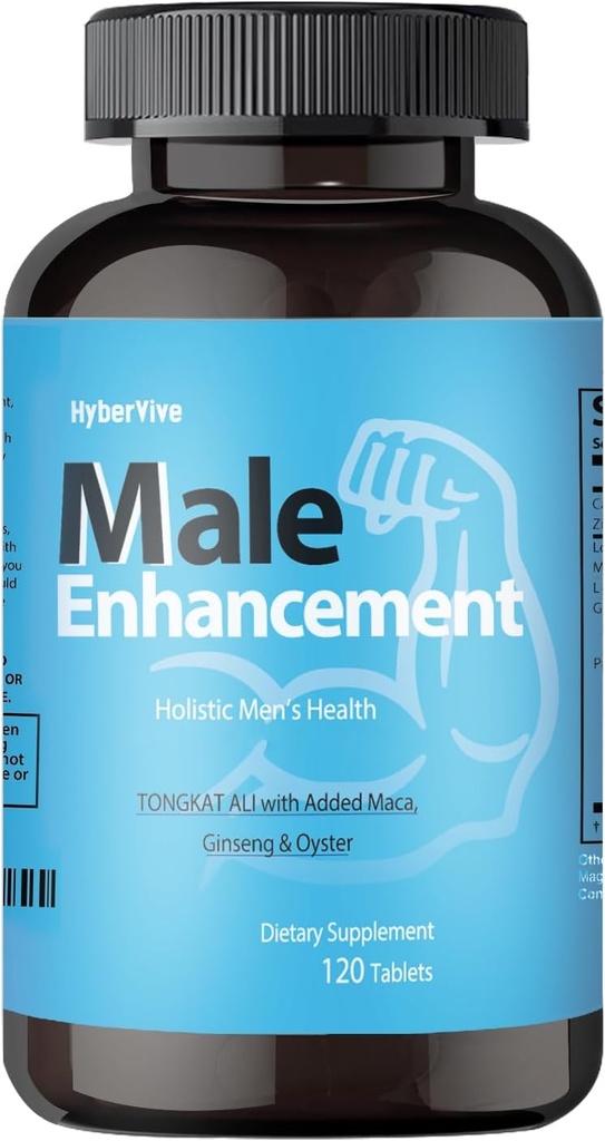 Erkekler için testosteron Supplement - Tongkat Ali, Maca, L-Arginine HCI & Ginseng, Stamina & Endurance, Non-GMO, Gluten-Free, 120 Tabletler (60-Day Supply)