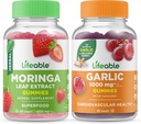 Lifeable Moringa Leaf +, 1000 mg, Gummies Sche - Great Tasting, Vitamin Supplement, Gluten Free, GMO Free, Chewable Gummy