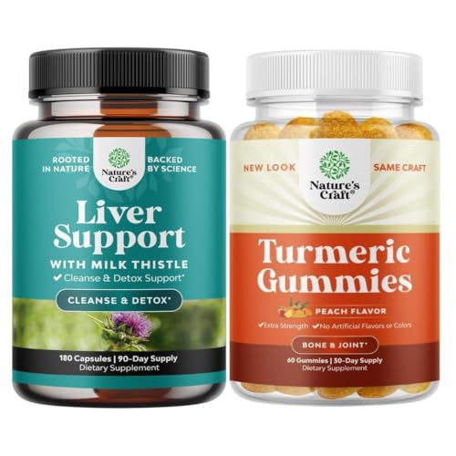 Δέσμη του ήπατος Cleanse Detox & Repair - Silymarin Milk Thittle με Dandelion Root Choline Beetroot Artichoke Extract και Turmeric Curcumin Gummies με Μαύρο πιπέρι Κουρκουμίνη σε σκόνη για κοινή υποστήριξη