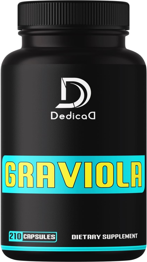 1000 mg Organik Soursop Graviola Capsules Capsules - Soursop Meyve Vücut Dengesi, Rahat Mood, Güçlü & Immune Sistemi - 105 Hizmet için 210
