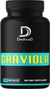 1000mg Βιολογικά φύλλα Soursop Graviola Κάψουλες - Φρούτα Soursop Advanced Formula for Body Balance, Comfort Mood, Strength & Immune System - 210 Counts for 105 Services