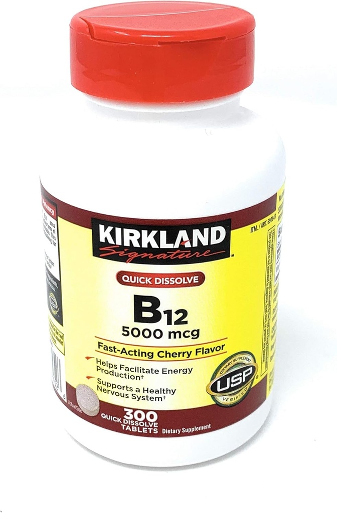 Kirkland Signature Quick Dissolve B-12 5000 mcg, 300 Tablet