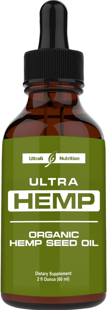Ultra6 Beslenme Hemp Oil – Güvenli Hareket, Flexability & Ortak Konforu Destekler – Bone Health için Hemp Petrol - 120 Hizmet - ABD'de Made in USA