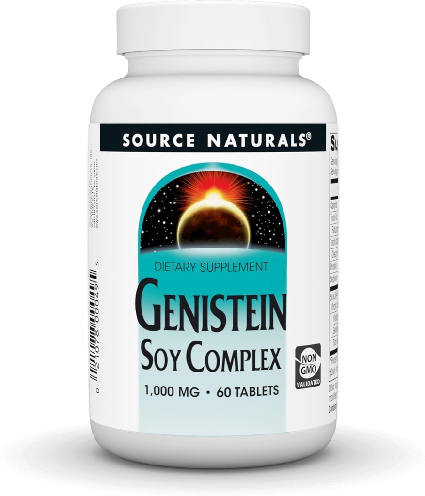 Source Naturals Genistein Soy Kompleksi, 40 mg of SoyLife* - 40 mg, 60 Tablet
