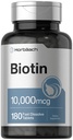 Horbäach Biotin 1000006 | 180 Hızlı Dissolve Tabletler | Kadınlar ve Erkekler için | Güzellik Tamam | Vejetary, Non-GMO, Gluten Free