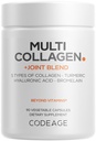 Kodaj Multi Collagen Protein + Joint Blend Supplement, Hyaluronic Acid, Bromelain, Turmeric, Ginger, Boswellia, Astaxanthin - Hydrolyzed Bovine Collagen - 5 Collagen Capsules - Non-GMO - 90