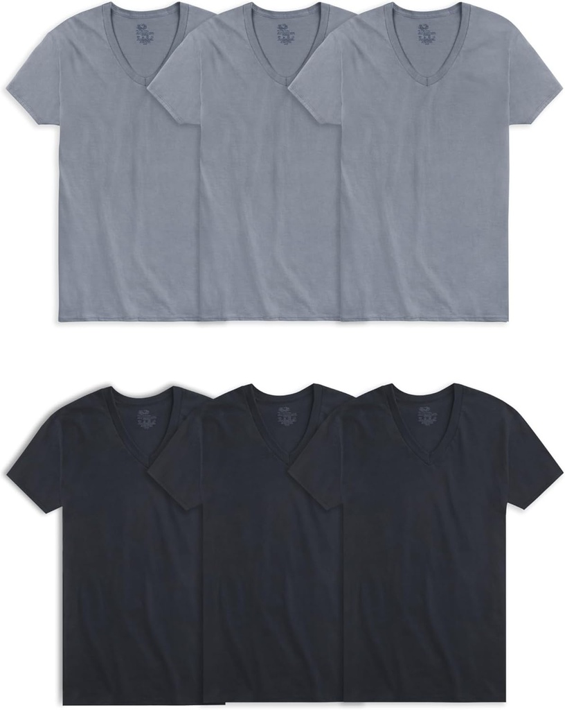 Καρποί των ανδρών Loom Eversoft βαμβάκι μείνετε Tucked V-Neck T-Shirt
