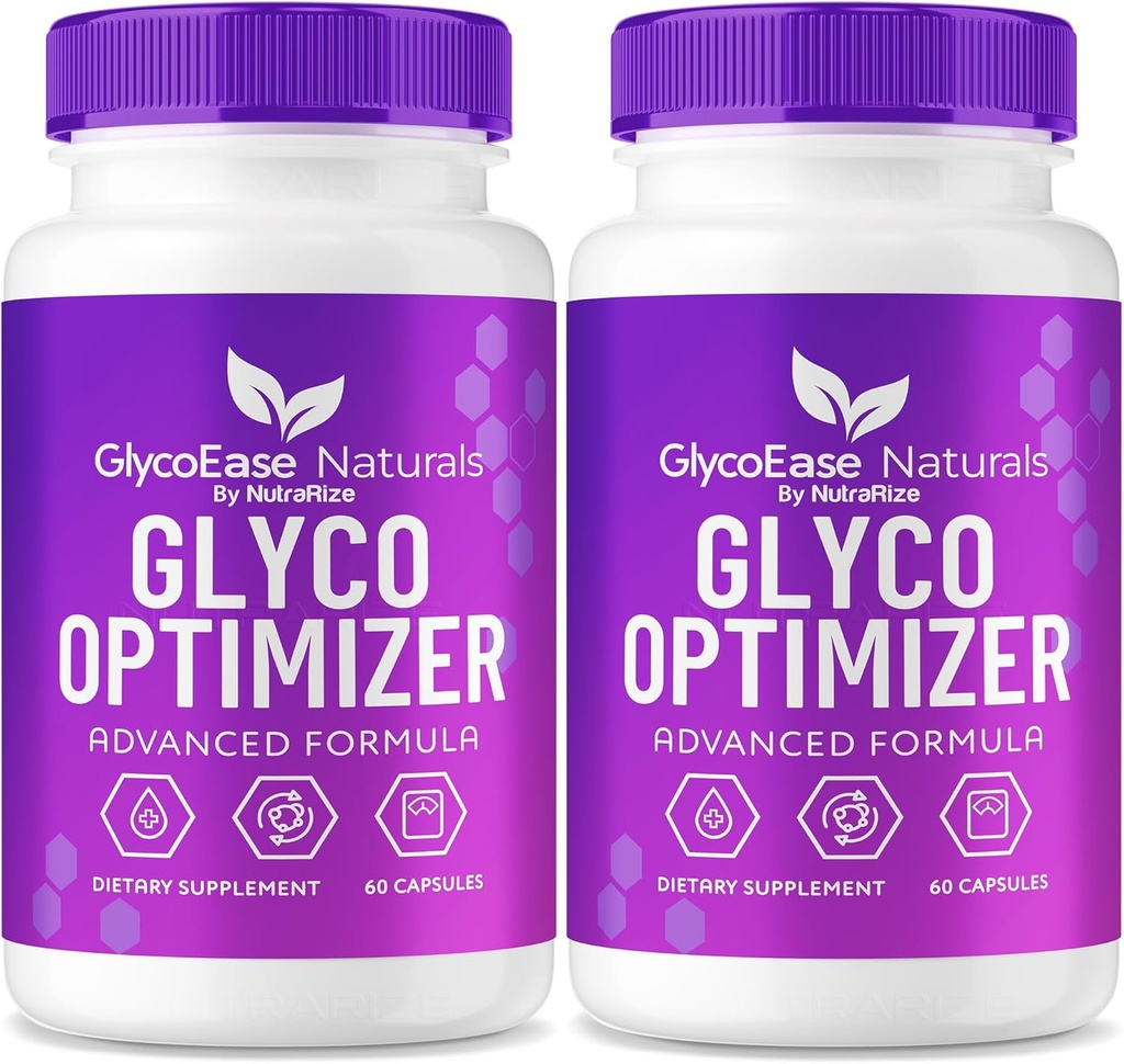 (2 Pack) GlycoEase Glyco Optimizer - GlycoEase Pills, All- Natural Diyetary Supplement, Advanced Formula Glycogen Support, Glycoeas Naturals, Glyco Ease Yorumları (120 Capsules)