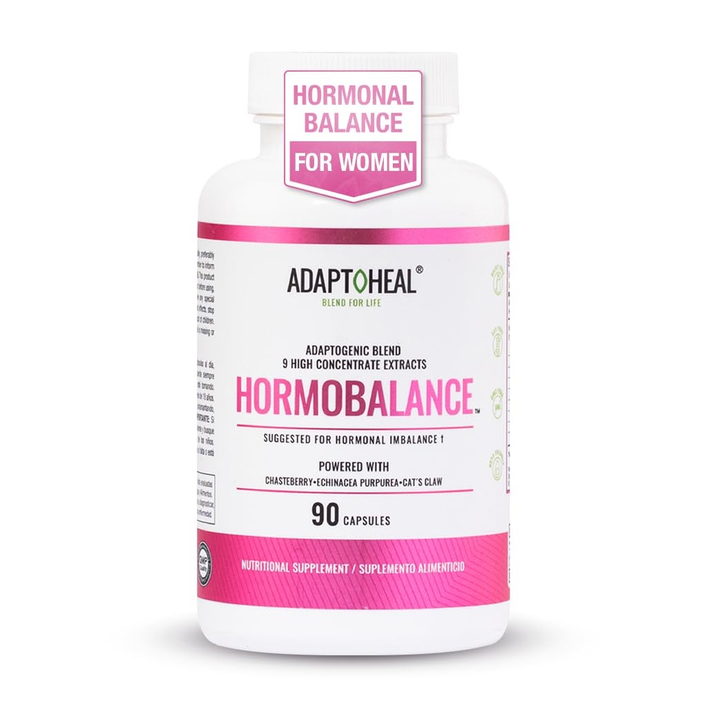 Kadınlar için Hormon Dengesi – Menopause & PMS Support Supplement – Kadın Denge & Wellness için Adaptojenler – 90 Vegan Capsules