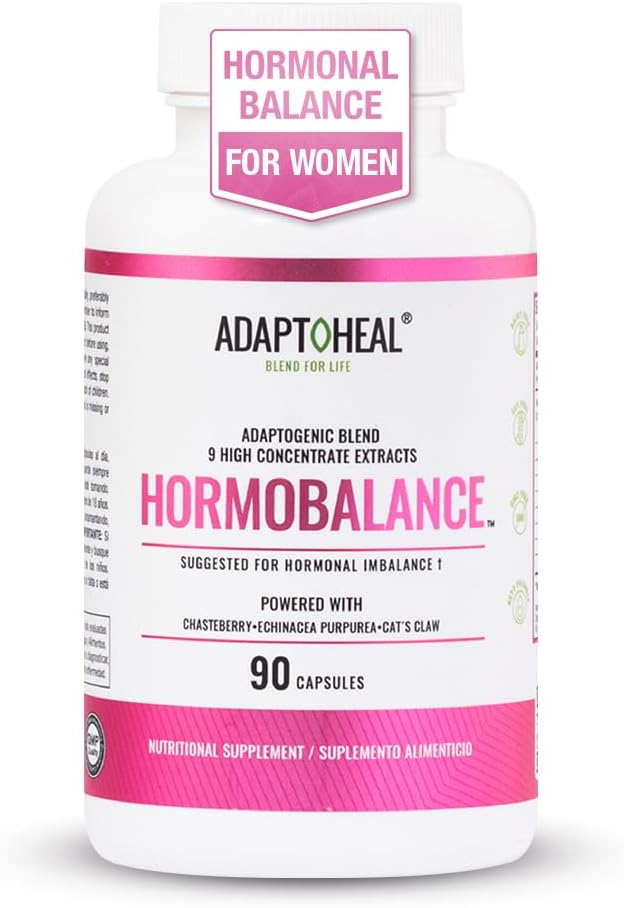 Kadınlar için Hormon Dengesi – Menopause & PMS Support Supplement – Kadın Denge & Wellness için Adaptojenler – 90 Vegan Capsules