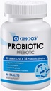 OMOGS Probiotics 90 Δισεκατομμύρια CFUs 18 Strains, με 3 Βιολογικά Πρεβιοτικά & Βιταμίνη C, Συμπλήρωμα διατροφής για γυναίκες, άνδρες και παιδιά, Μεταβολισμός υποστήριξης, Ανοσία και Digestive Health, Non-GMO, 90 δισκία