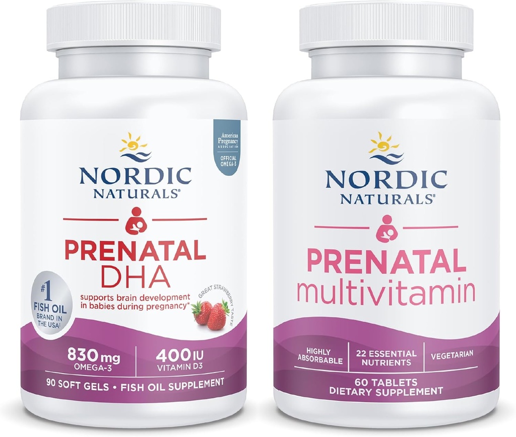 Nordic Naturals Prenatal Start Pack - Prenatal DHA ve Prenatal Multivitamin Tabletleri