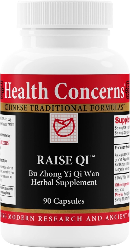 Sağlık Endişeleri Qi – Enerji ve Immune Sistem Desteği – Bu Zhong Yi Qi Wan Formula – Astragalus, BTC & Dong Quai Herbal Supplement for Weakness, Digestion & Yang Qi Balance – 90 Capsulestion