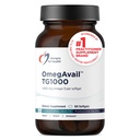 Health OmegAvail TG1000 - TG (Triglyceride) Balık Yağı EPA/DHA ile Tamamlanmış 1000 mg Omega-3 Per Softgel - Natural Lemon Flavor + No Fishy Aftertaste (60 Softgels)