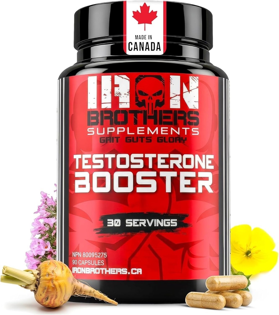 Demir Kardeşler Erkekler için testosteron ATM, 90 Capsules | testosteron Supplements for Men to improve Kas Büyümesi | Estrogen Blocker | Yağ kaybı ve performansı artırmak - 30 Gün