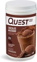 Quest Nutrition Chocolate Milkshake Protein Powder, 22g Protein, 2g Net Carbs, 1g Sugar, Low Carb, Gluten Free, 1.6 Pound, 24 Servings