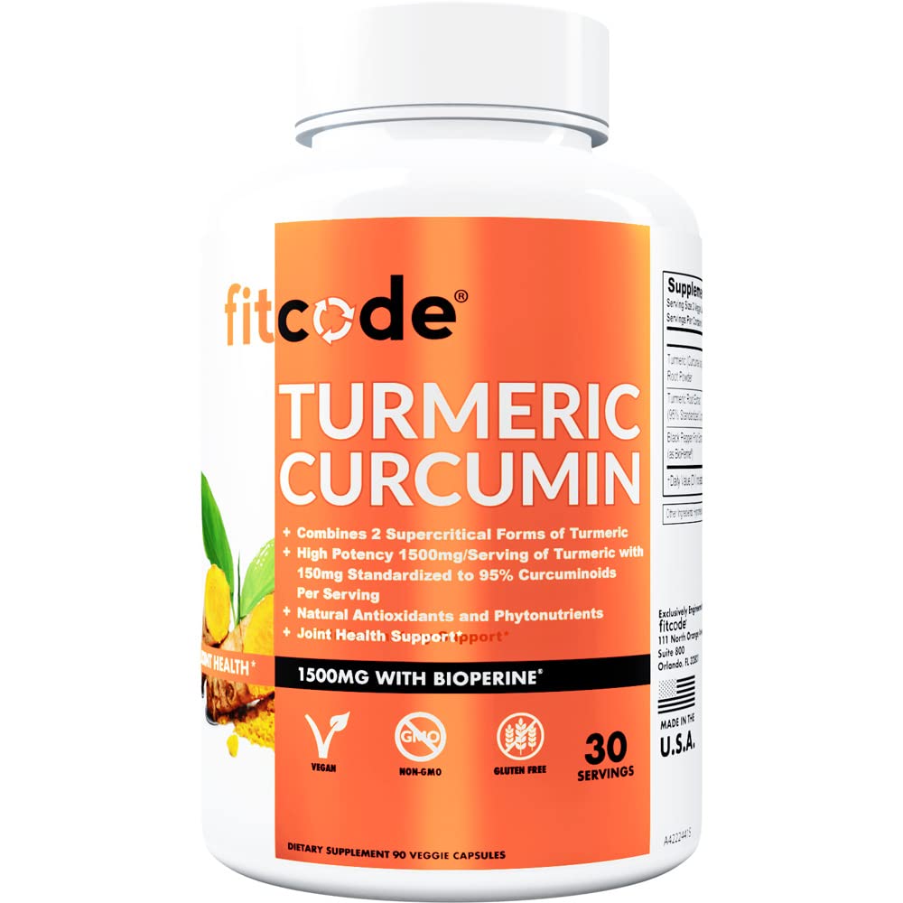 En yüksek Potency, Non-GMO, Gluten Free, 1500 mg of Ultra-Pure Turmeric Curcumin with BioPerine for Advancedd Abpole, 30 Service Veggie Capsules