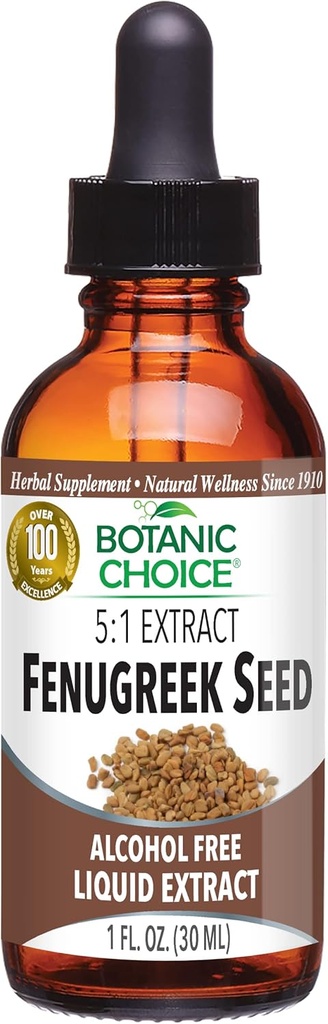 Botanic Choice Liquid Extract, Fenugreek Tohum, 1 Akış Ounce
