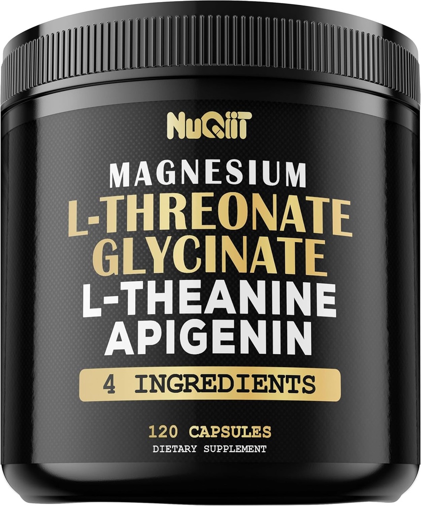 Magnezyum L-Threonate Capsules 500mg & More Supplement - 120 Capsules - Destek Olumlu Mood, Kas Büyüme, Immune System, Brain Health & Focus