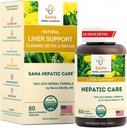 Aktif Liver Cleanse & Detox – 1800mg Herbal Formula Organik Süt Butle, Turmeric & Dandelion Root – Destekler Fatty Liver Tamir & Daily Liver Health – Sana Herbal Formula