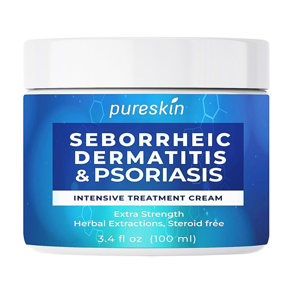 Seborrheic Dermatitis Psoriasis Cream: Antifungal Tedavi - Geleneksel Herbal Infüzyon - Flaking Irritated Scalp Skin - steroid Free Lasting 3,4 Oz Oz Oz