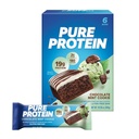 Pure Protein Bars, Yüksek Protein, Nutritious Snacks to Support Energy, Low Sugar, Gluten-free, Chocolate Mint Cookie,1.76oz, 6 Pack