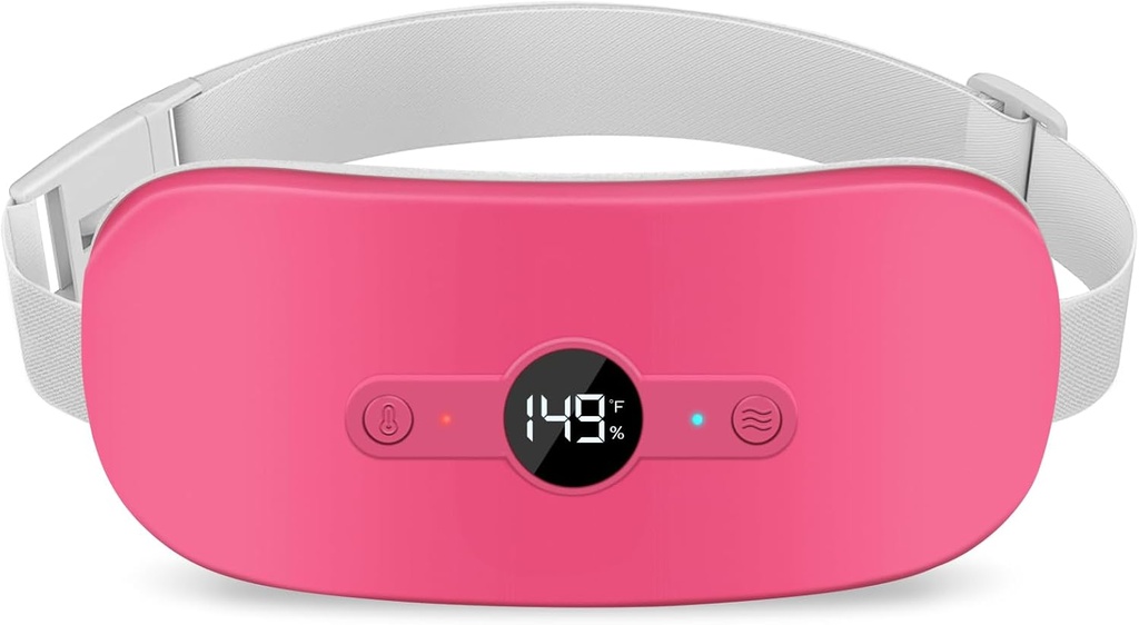 Şimdiye kadar Cramps Pain Relief, Portatif Elektrikli Cordless Menstrual Isıtmalı 6 Heat Levels ve 6 Masaj Modes, Kadınlar için Noel Hediyeleri, Kırmızı Kızlar, Kırmızı Kızlar için Kırmızı,