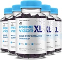 (5 Pack) Prime Vigor XL Gummies PrimeVigor XL Me Gummy Supplement, Prime Vigor Maximum Strength Advanced Shilajit Irish Sea Moss Fenugreek Gummies for Men Energy & Vitality Support (5 Ay Supply)