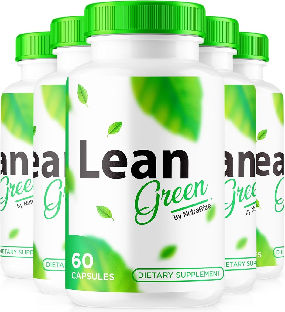 (5 Pack) Lean Green Kilo Kayıp Pills - Doğal Destekler Aktif Yaşam Tarzı ve Fitness, Sustained Energy & Health, Lean Greens Formula, LeanGreen Resmi İnceleme (300 Capsules)