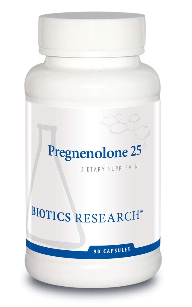 Biotics Research Pregnenolone 25-25 mg Pregnenolone Support, Memory & Hormon Balance, Hormon Precursor veya Ebeveyn Hormonları. 90 Capsules