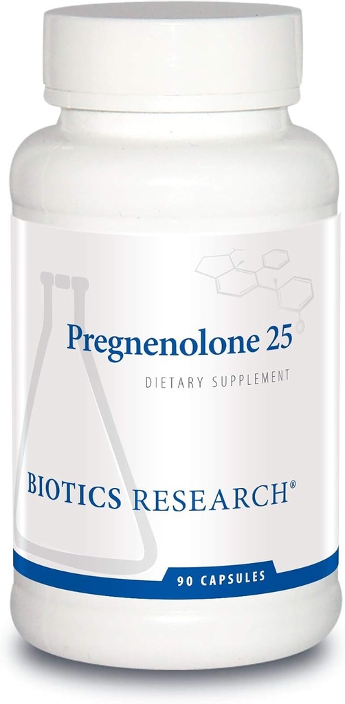 Biotics Research Pregnenolone 25-25 mg Pregnenolone Support, Memory & Hormone Balance, Hormone Precursor ή Parent Hormone. 90 Καψάκια
